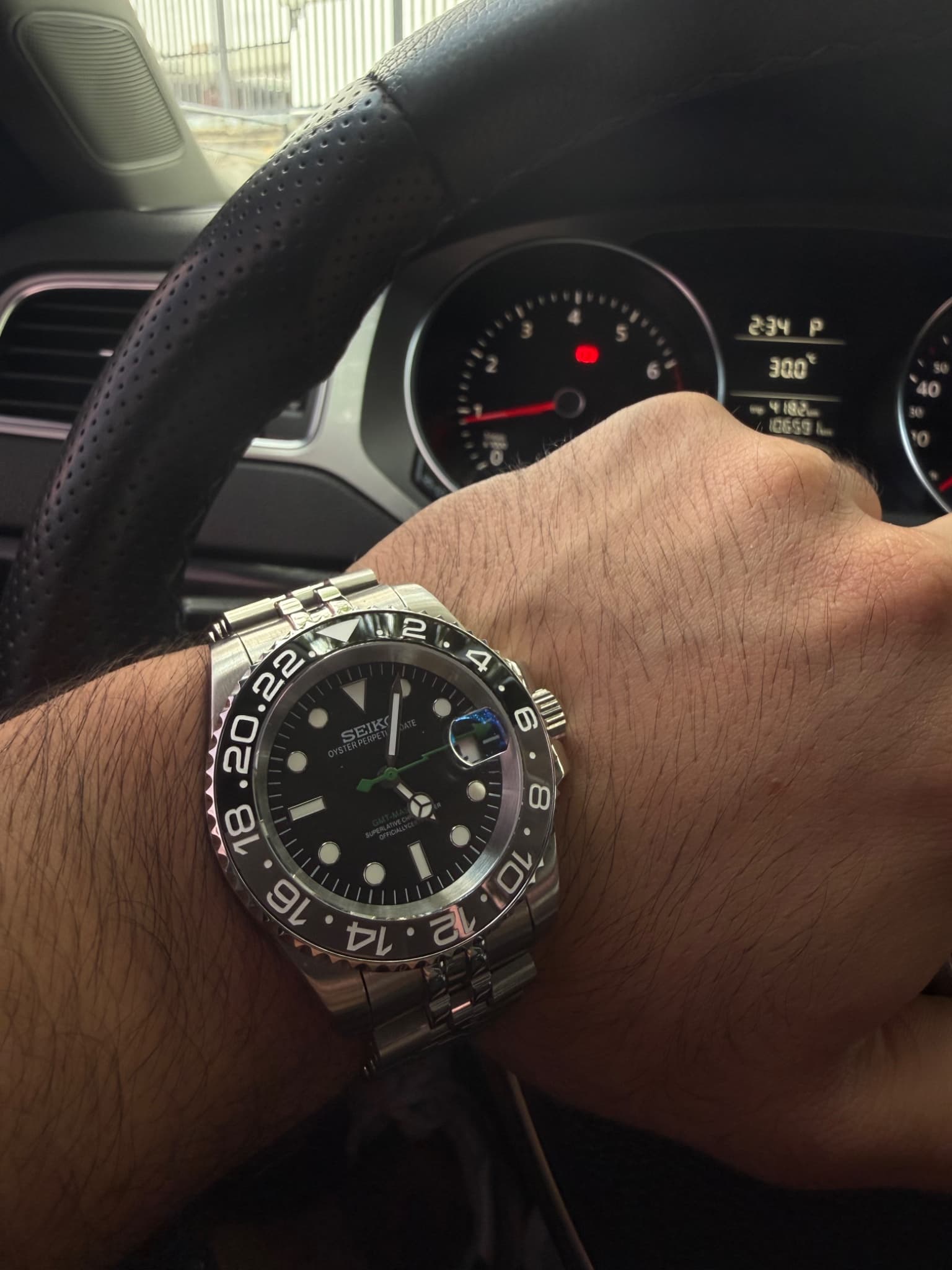 Seiko Mod Bruce Wayne Reloj Automático De Acero Inoxidable
